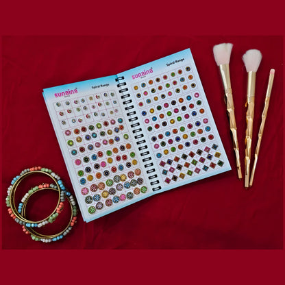 SUNAINA Original Spiral Bindi Book for Women - 948 Designer New Assorted