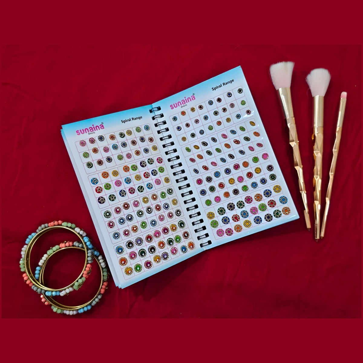 SUNAINA Original Spiral Bindi Book for Women - 948 Designer New Assorted