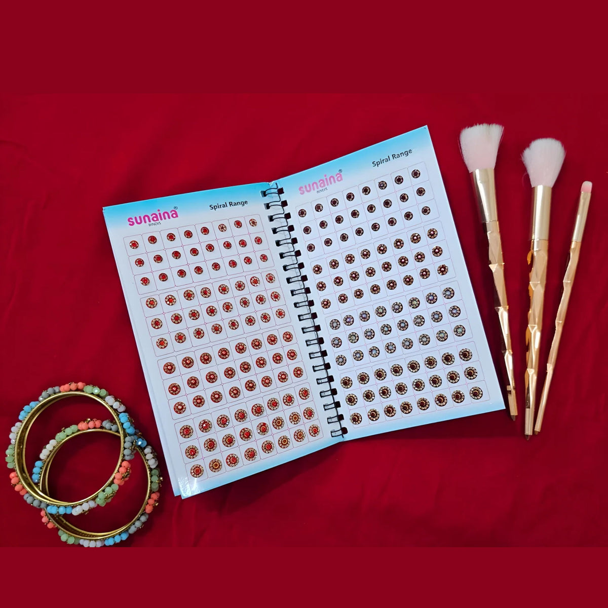 SUNAINA Original Spiral Bindi Book for Women - 948 Designer New Assorted