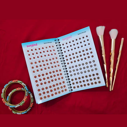 SUNAINA Original Spiral Bindi Book for Women - 948 Designer New Assorted