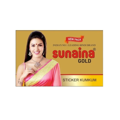 Sunaina Sticker Kumkum Deep Red Velvet DR-2 Round Bindi (15 Flaps)