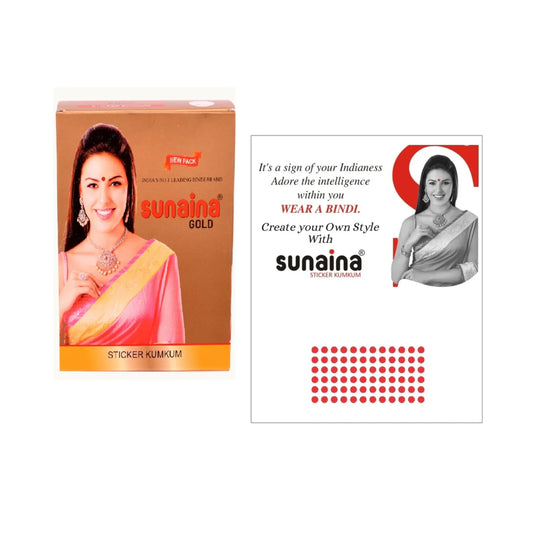 Sunaina Sticker Kumkum Red Velvet R-9 Round Bindi (15 Flaps)