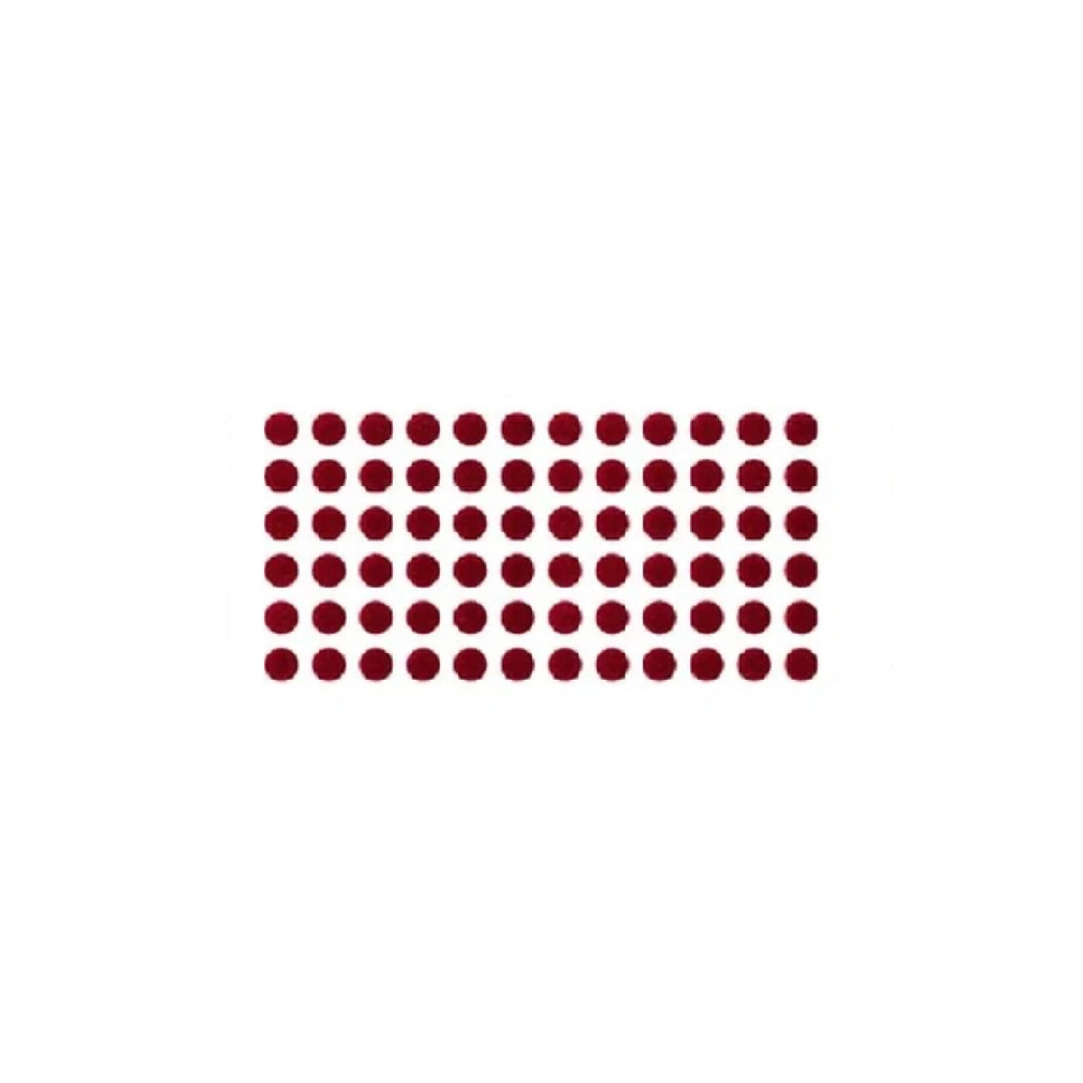 Sunaina Sticker Kumkum Deep Red Velvet DR-9 Round Bindi (15 Flaps)