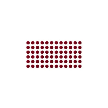 Sunaina Sticker Kumkum Deep Red Velvet DR-9 Round Bindi (15 Flaps)