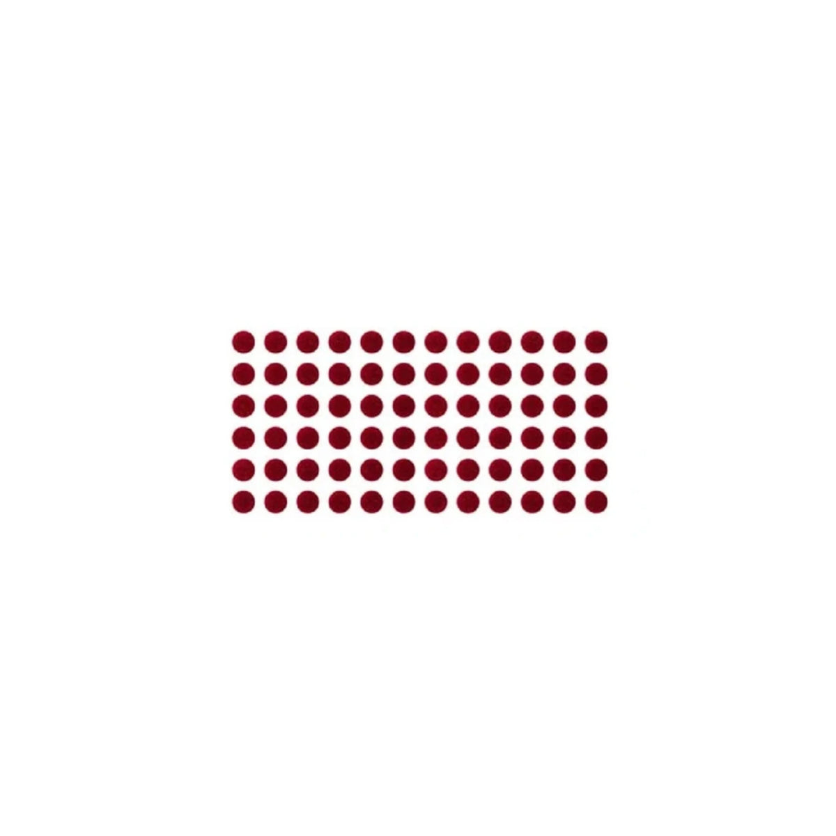 Sunaina Sticker Kumkum Deep Red Velvet DR-6 Round Bindi (15 Flaps)