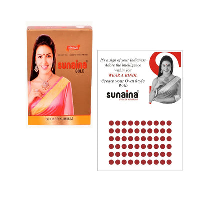 Sunaina Sticker Kumkum Maroon Velvet M-6 Round Bindi (15 Flaps)