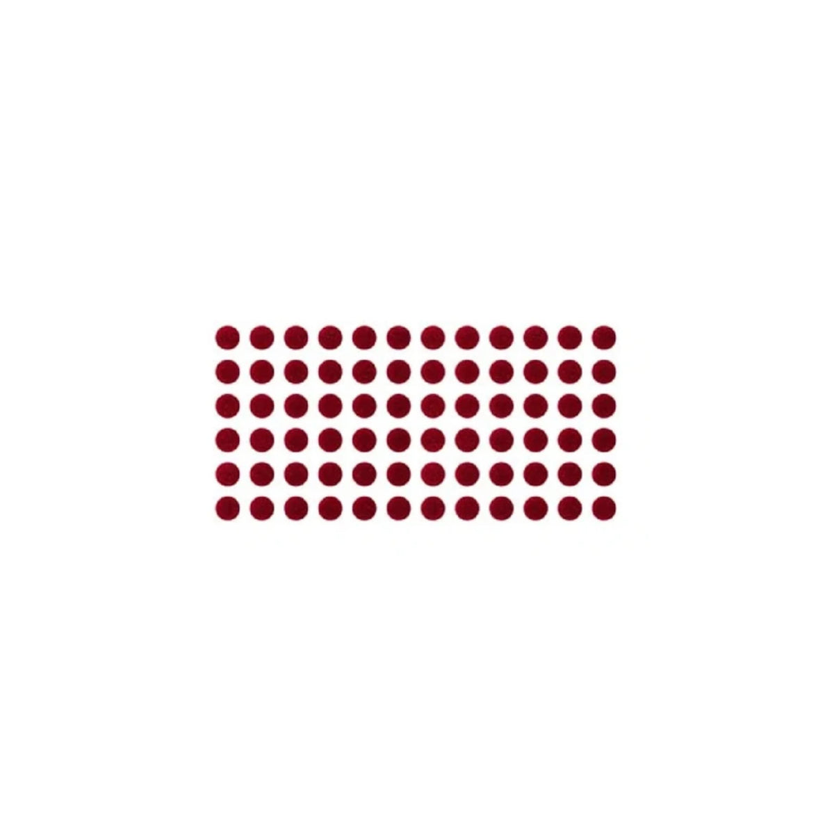 Sunaina Sticker Kumkum Deep Red Velvet DR-7 Round Bindi (15 Flaps)