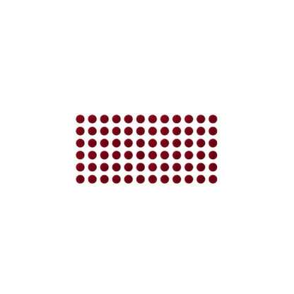 Sunaina Sticker Kumkum Deep Red Velvet DR-7 Round Bindi (15 Flaps)