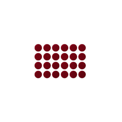 Sunaina Sticker Kumkum Deep Red Velvet DR-3 Round Bindi (15 Flaps)