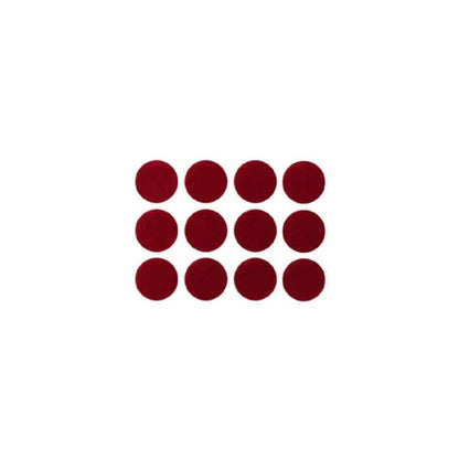 Sunaina Sticker Kumkum Deep Red Velvet DR-2.5 Round Bindi (15 Flaps)