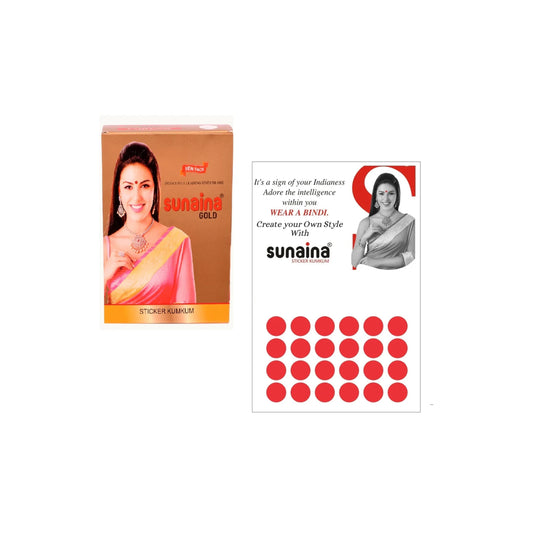 Sunaina Sticker Kumkum Red Velvet R-3 Round Bindi (15 Flaps)