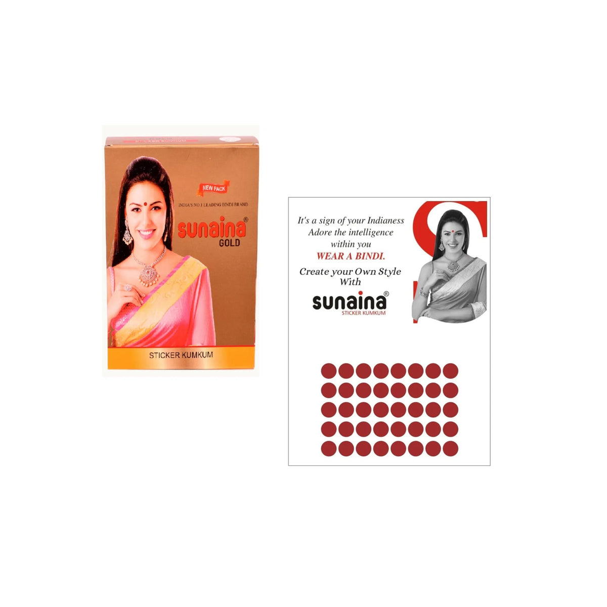 Sunaina Sticker Kumkum Maroon Velvet M-5 Round Bindi (15 Flaps)