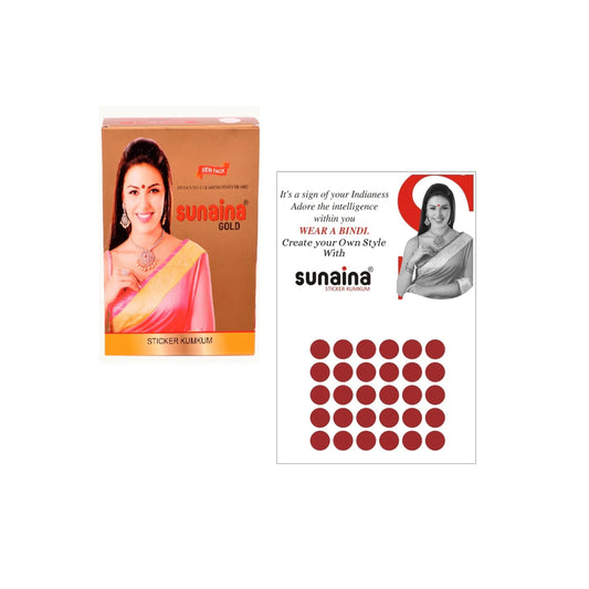 Sunaina Sticker Kumkum Maroon Velvet M-4 Round Bindi (15 Flaps)