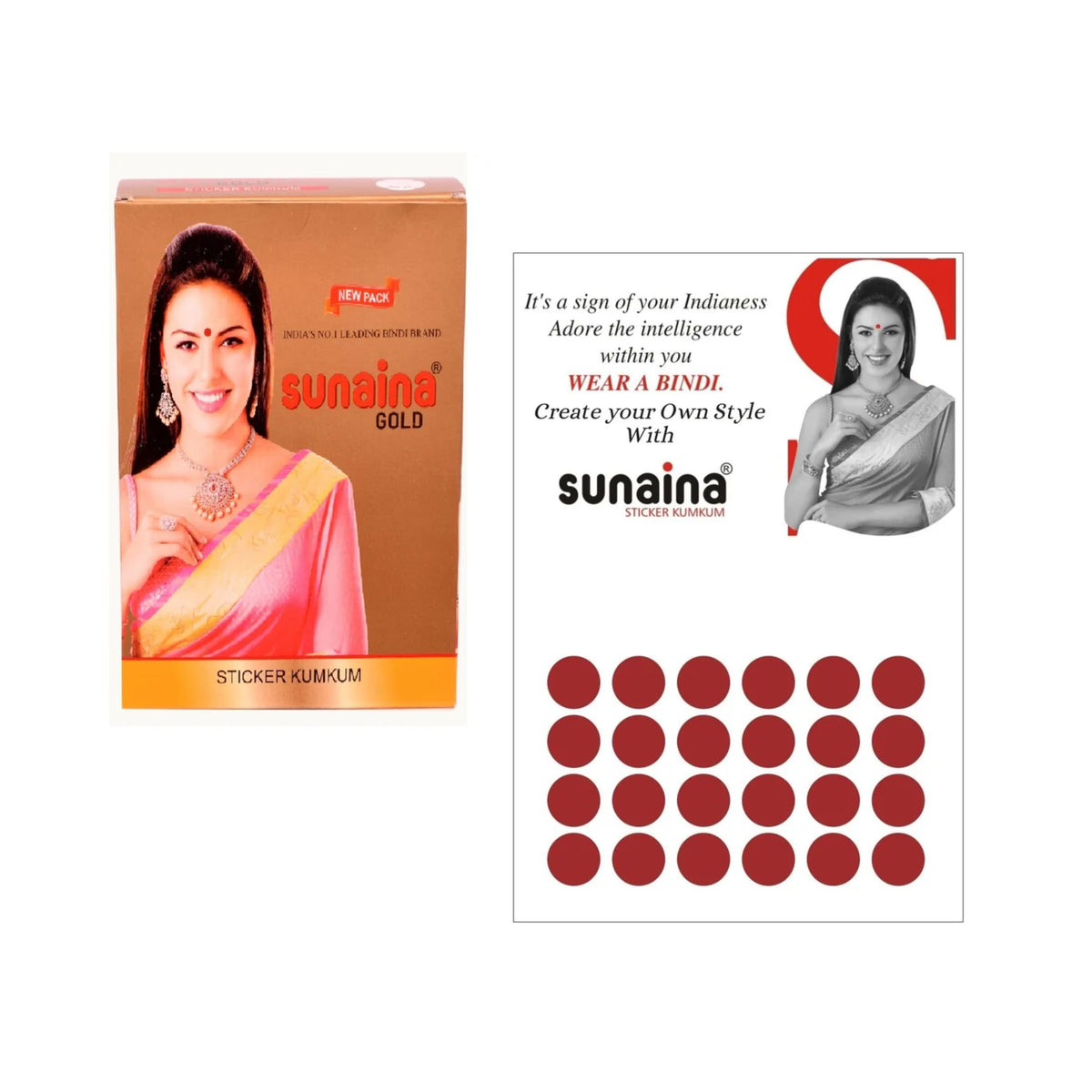 Sunaina Sticker Kumkum Maroon Velvet M-3 Round Bindi (15 Flaps)