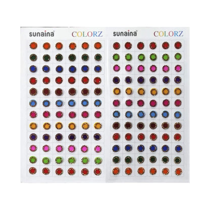 Sunaina Colorz Multicolor Stone Border Bindi