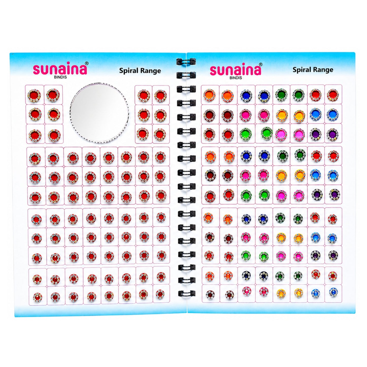 Sunaina Fancy Rainbow Stone Border Multicolour Kumkum Bindi Booklet for Girls & Women