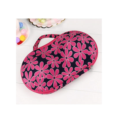 Sunaina Pink Floral Designer Undergarments Bag/ Case