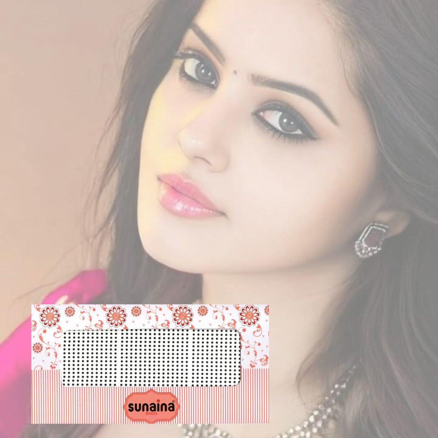 Bridal Collection BLACK Bindi for Women (size-9) (Size 1.5mm)