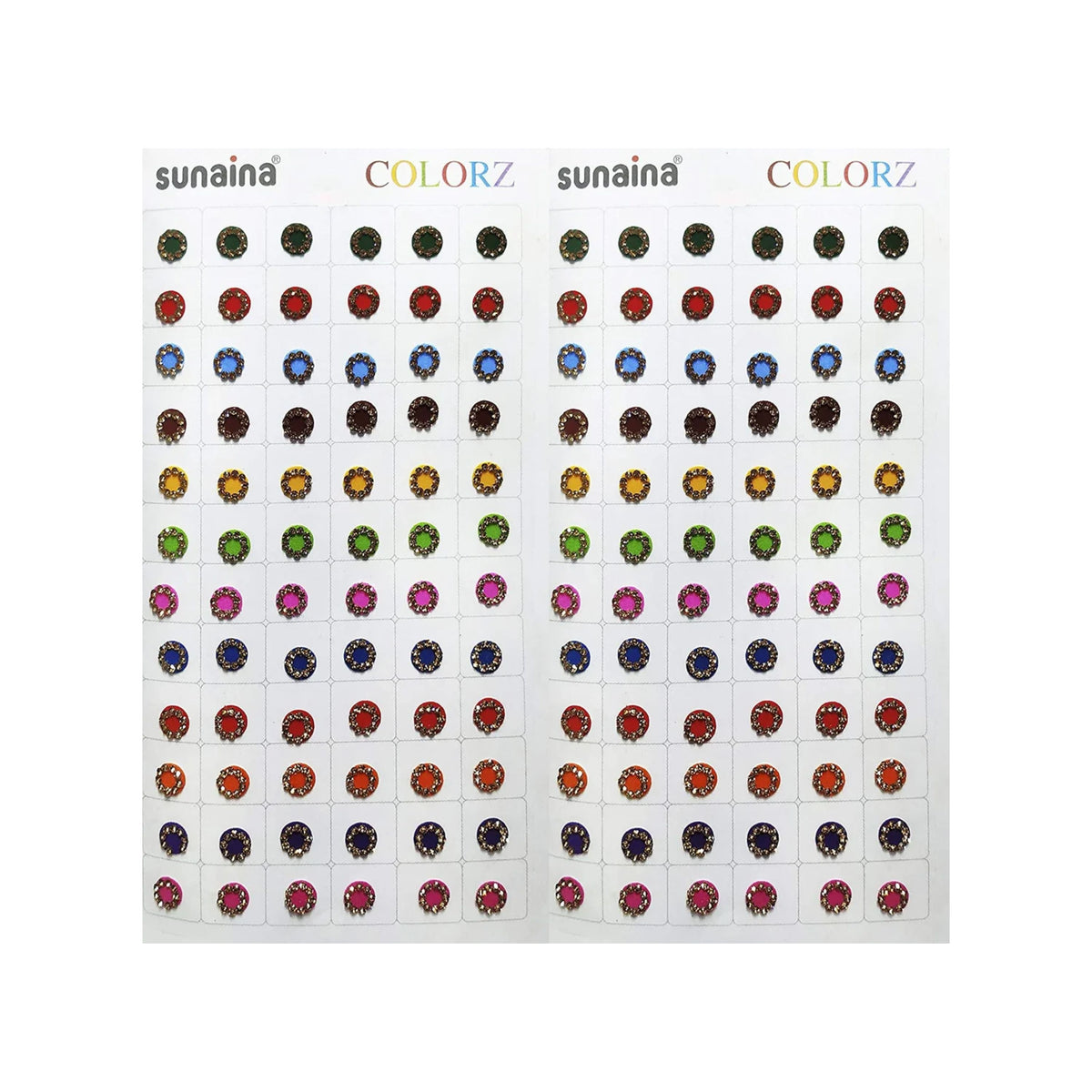 Sunaina Colorz Multicolor Stone Border Bindi