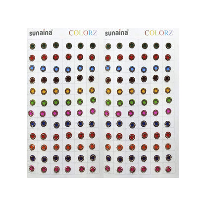 Sunaina Colorz Multicolor Stone Border Bindi