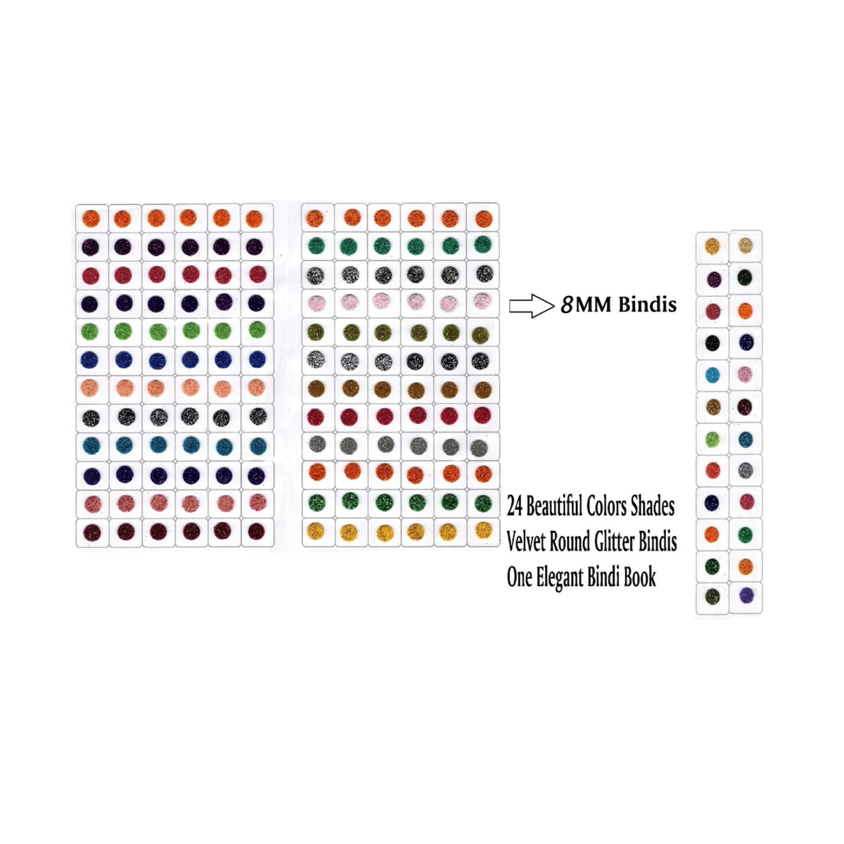 Sunaina Colorz Multicolor Glitter Bindi