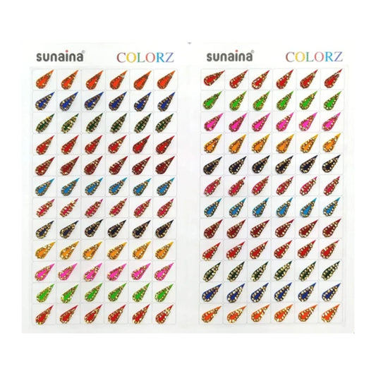 Sunaina Colorz Multicolor Tilak Stone Border Bindi