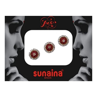 Sunaina Designer Big Size Maroon Round Bindi