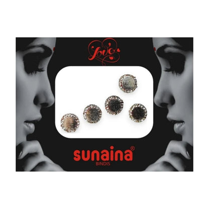 Sunaina Designer Round Silver Stone Bindi