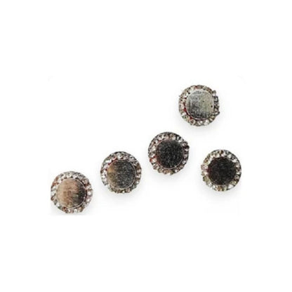 Sunaina Designer Round Silver Stone Bindi