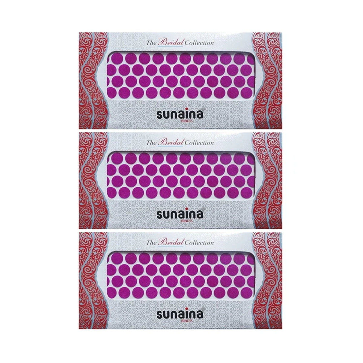 Sunaina Plain Bridal Collection Dark Pink