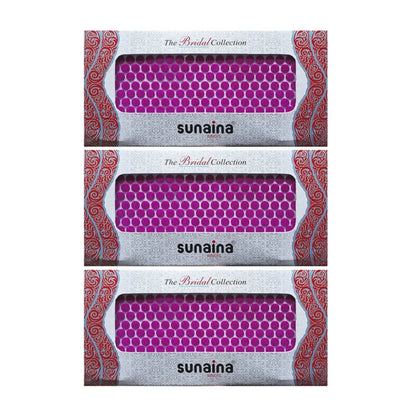 Sunaina Plain Bridal Collection Dark Pink