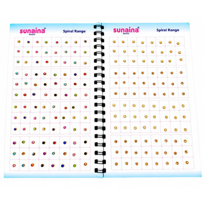 Sunaina Premium Multicolor Stone & Pearl Bindi Book for Women & Girls