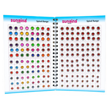 Sunaina Fancy Rainbow Stone Border Multicolour Kumkum Bindi Booklet for Girls & Women