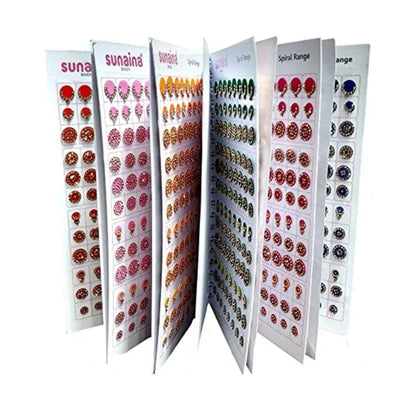 Sunaina Mix Designer Bindi Book(Golden Stone)