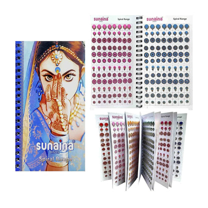 Sunaina Mix Designer Bindi Book(Golden Stone)