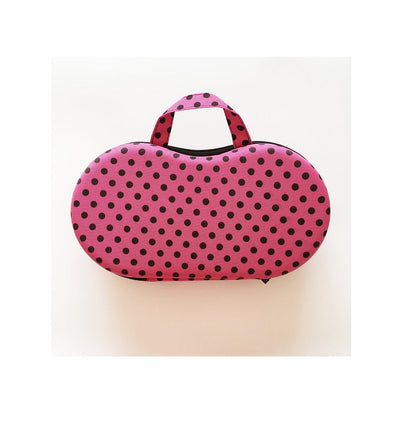 Sunaina Pink Polka Dot Designer Undergarments Bag/ Case