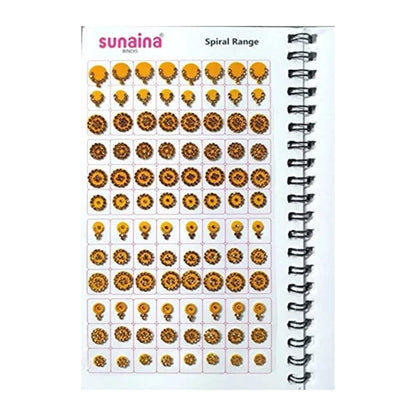 Sunaina Mix Designer Bindi Book(Golden Stone)