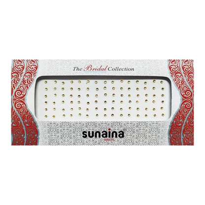 Sunaina Bridal Collection Mix Size Golden Stone Bindi