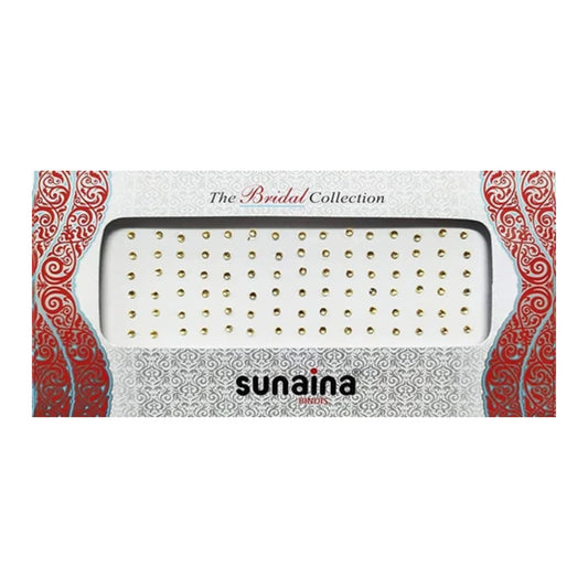 Sunaina Bridal Collection Mix Size Golden Stone Bindi