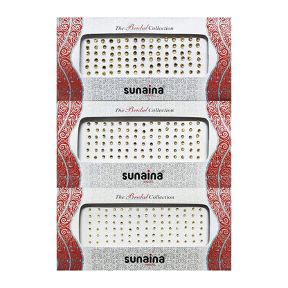 Sunaina Bridal Collection Mix Size Golden Stone Bindi