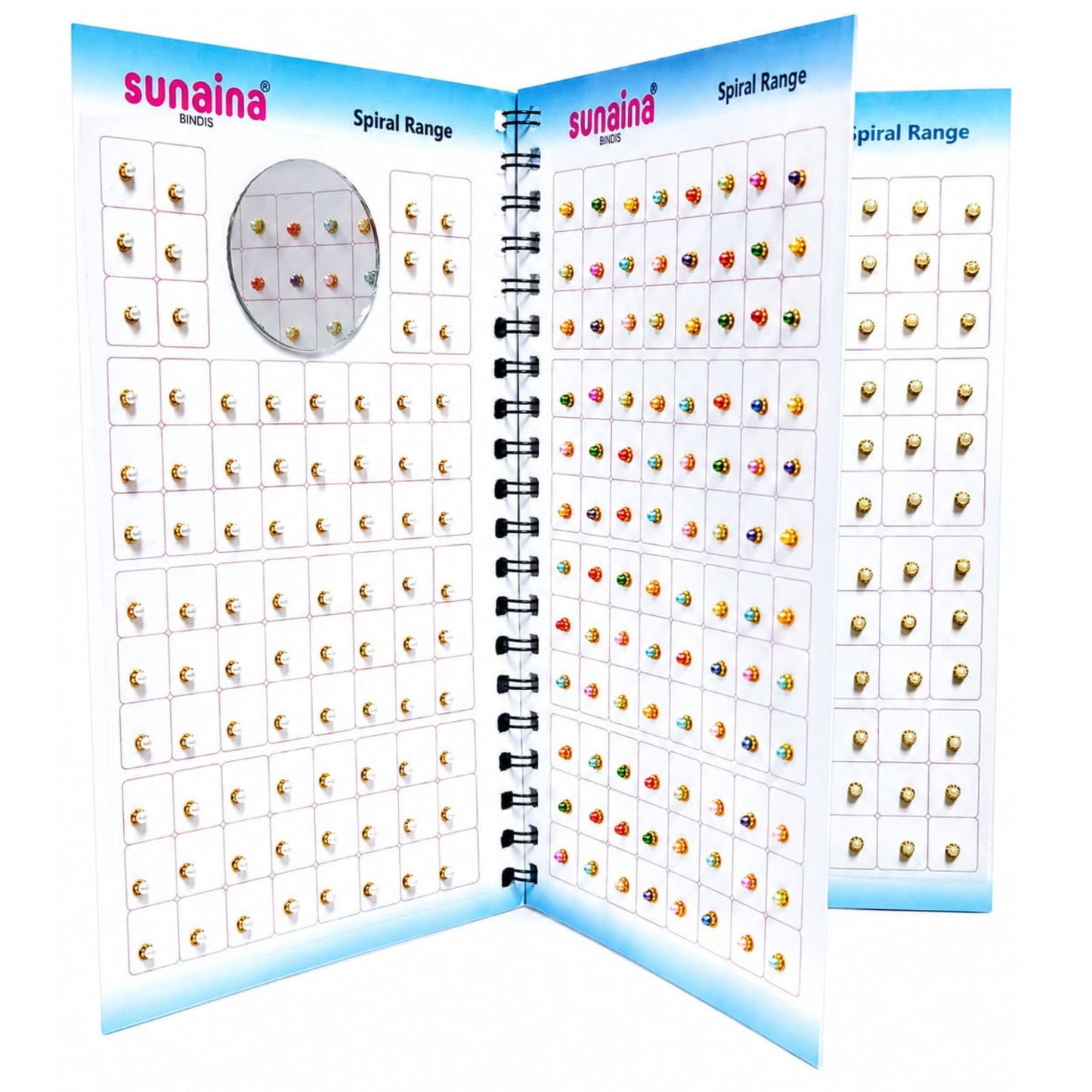 Sunaina Premium Multicolor Pearl /Stone Bindi Book for Women & Girls | Golden, Silver Multicolor Designer Bindis