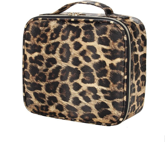 Sunaina Professional Cosmetic Storage Bag Organizer leopard/Tiger Print Bag