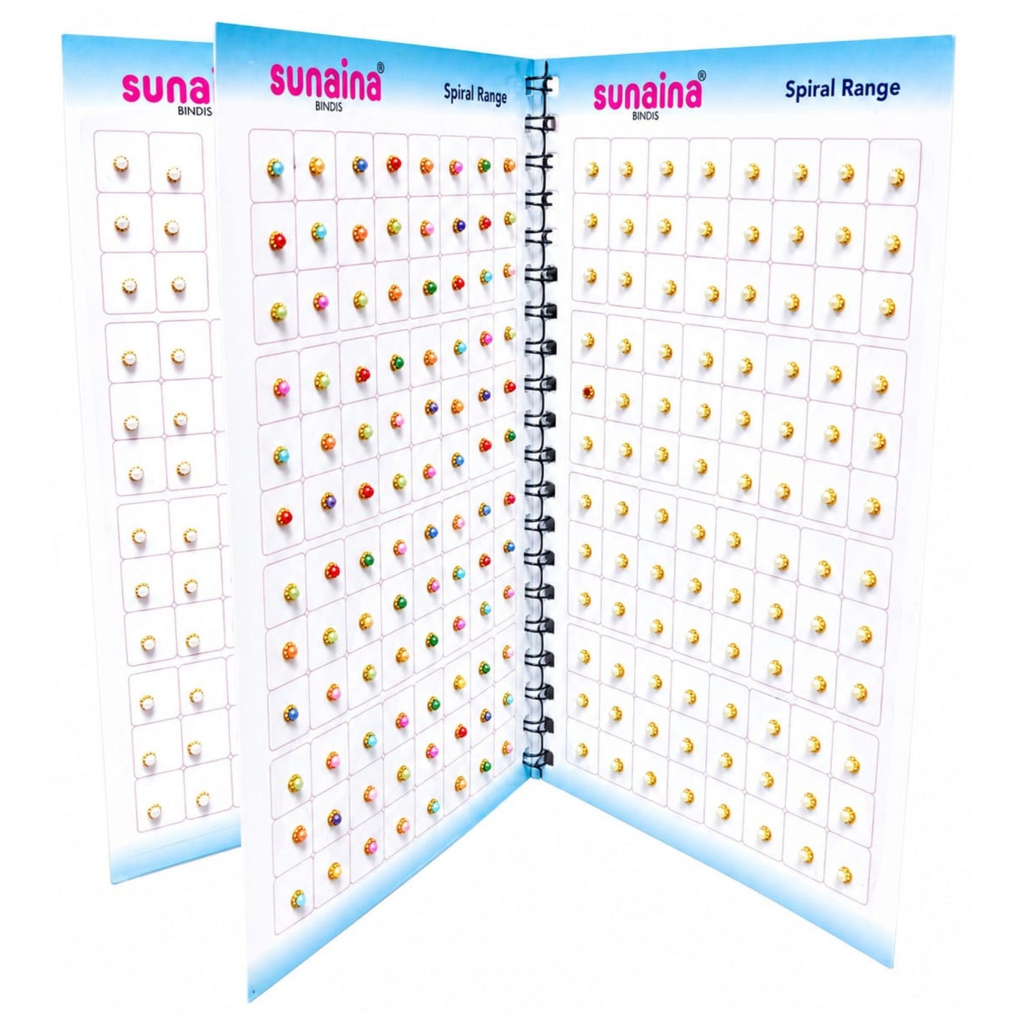 Sunaina Premium Multicolor Pearl /Stone Bindi Book for Women & Girls | Golden, Silver Multicolor Designer Bindis