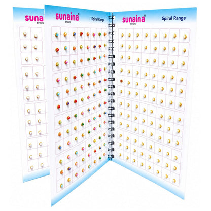 Sunaina Premium Multicolor Pearl /Stone Bindi Book for Women & Girls | Golden, Silver Multicolor Designer Bindis