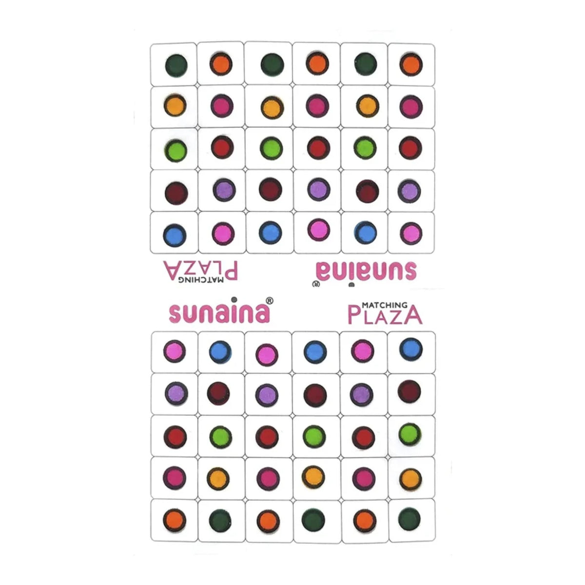 Outline Sketch Round Multicolor Bindi, Kumkum Bindi (180 Bindi)