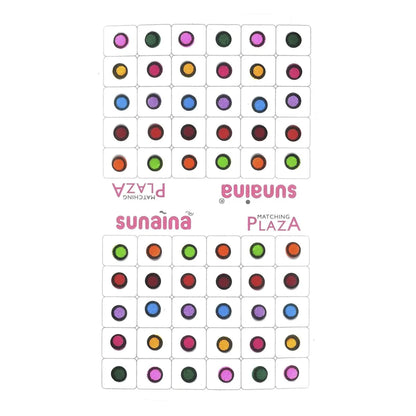 Outline Sketch Round Multicolor Bindi, Kumkum Bindi (180 Bindi)