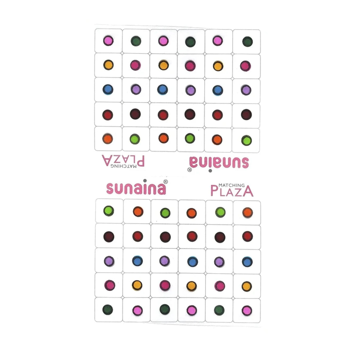 Outline Sketch Round Multicolor Bindi, Kumkum Bindi (180 Bindi)