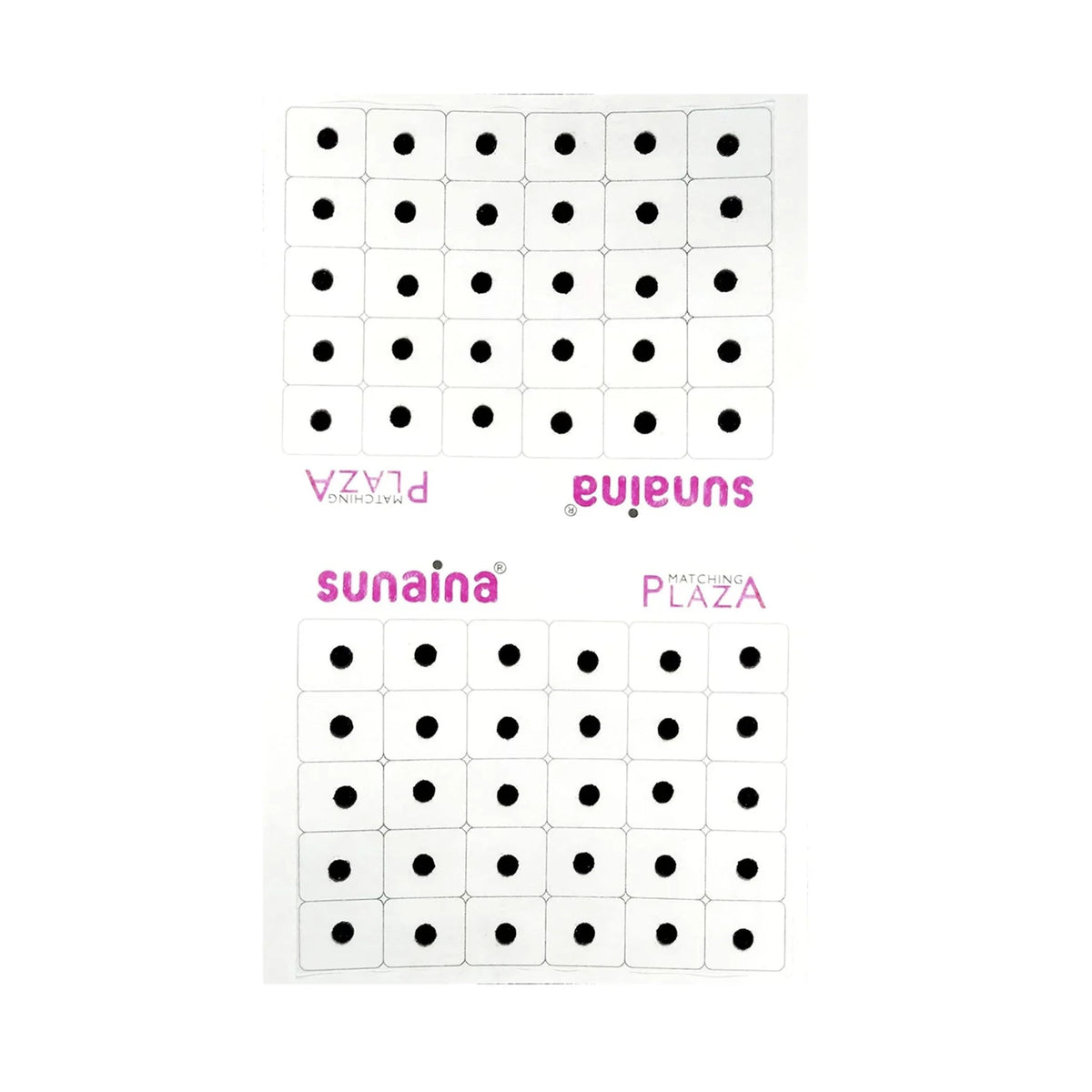 Matching Plaza Black Round Bindi for Women