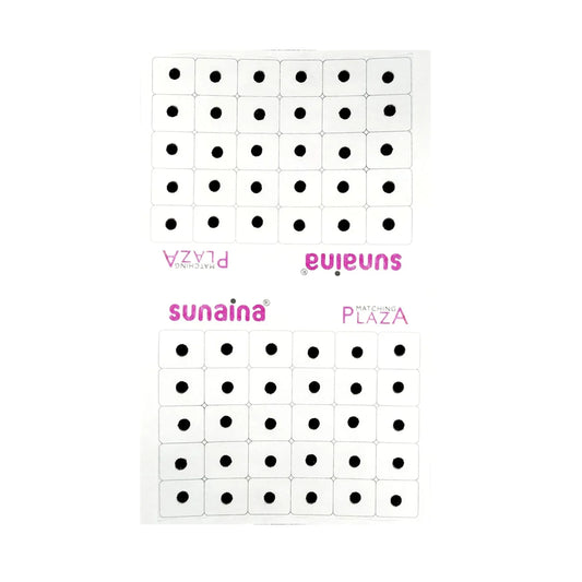 Matching Plaza Black Round Bindi for Women