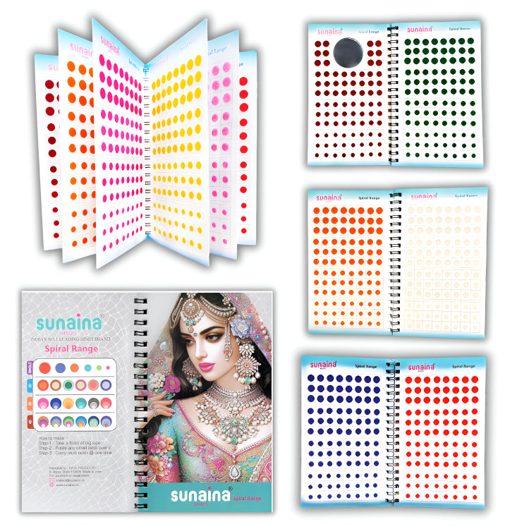Spiral Premium Collection Bindi 10 Exotic Colour Bindi Book For Women
